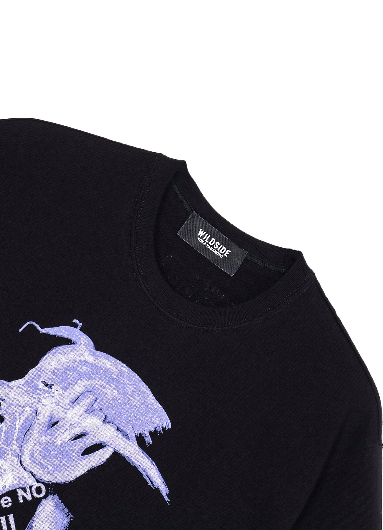 SAMURAI T-shirt (purple)(FREE SIZE Black): YOHJI YAMAMOTO