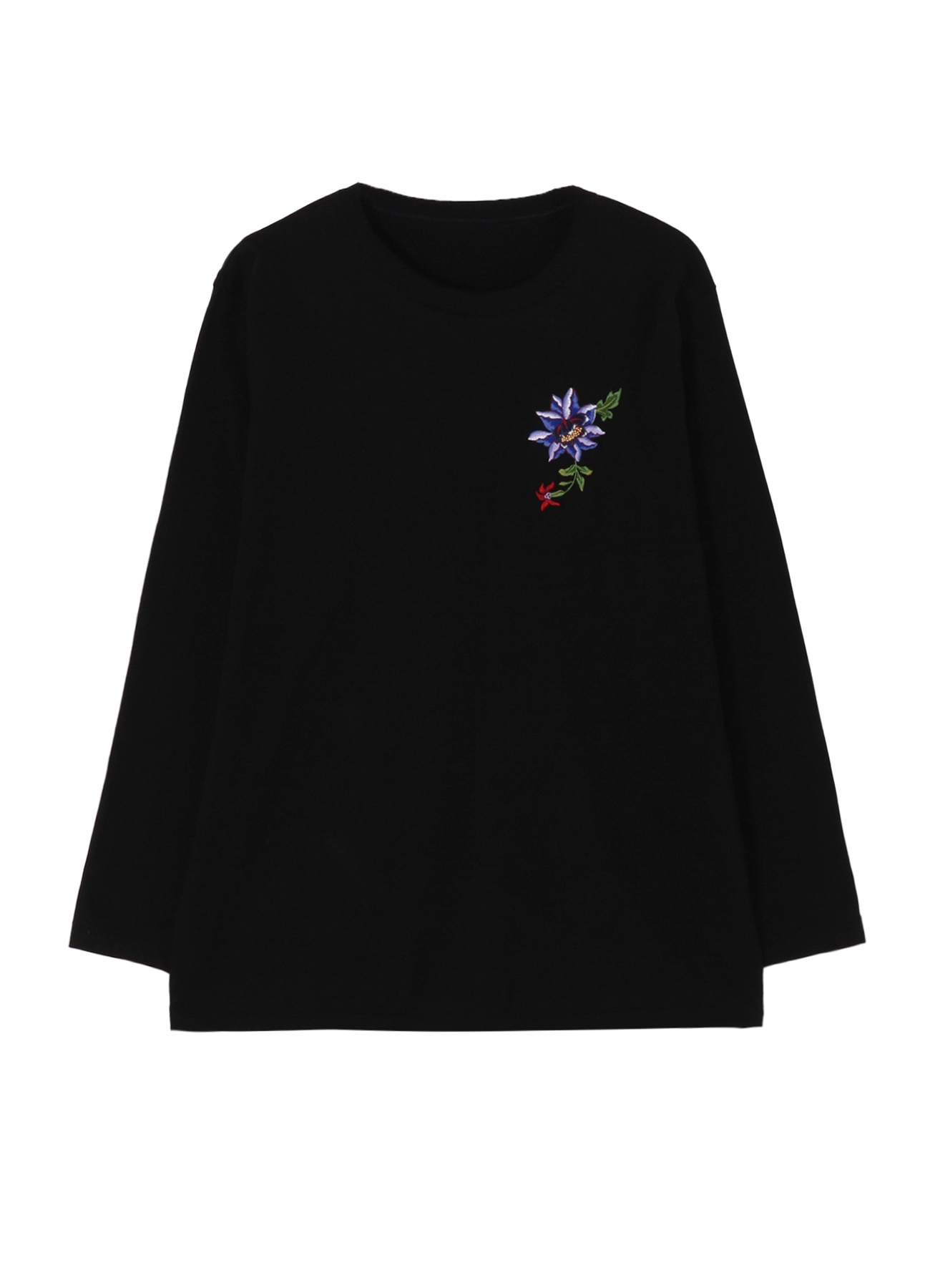 Embroidery Long Sleeve T-shirt (Balloon Flower)