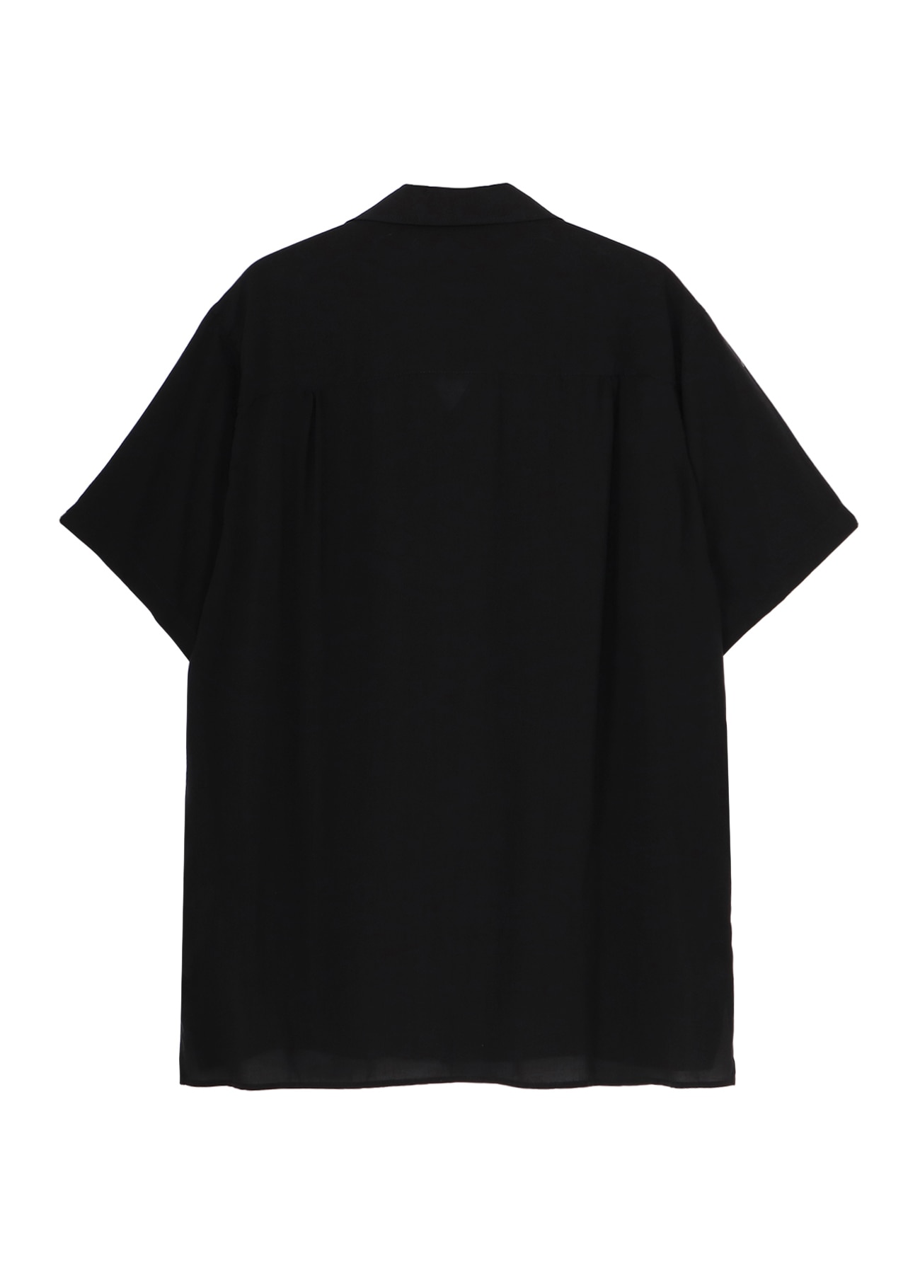 Embroidery Short Sleeve Shirt(Camellia)(FREE SIZE Black