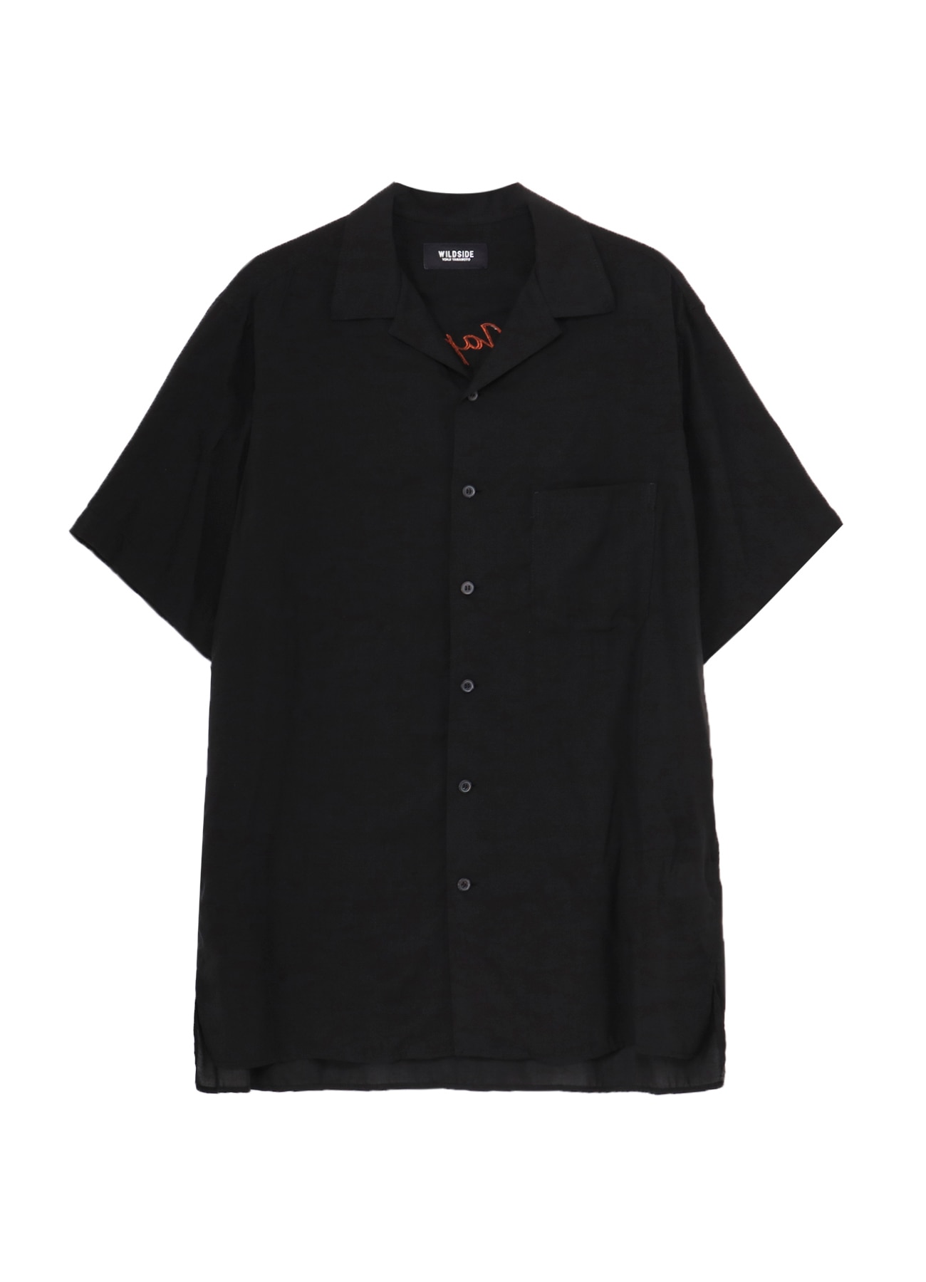 WILDSIDE【ヨウジヤマモト】Embroidery Shirt WILDSIDE × NOMARHYTHM TEXTILE Flower Embroidery Open Collar