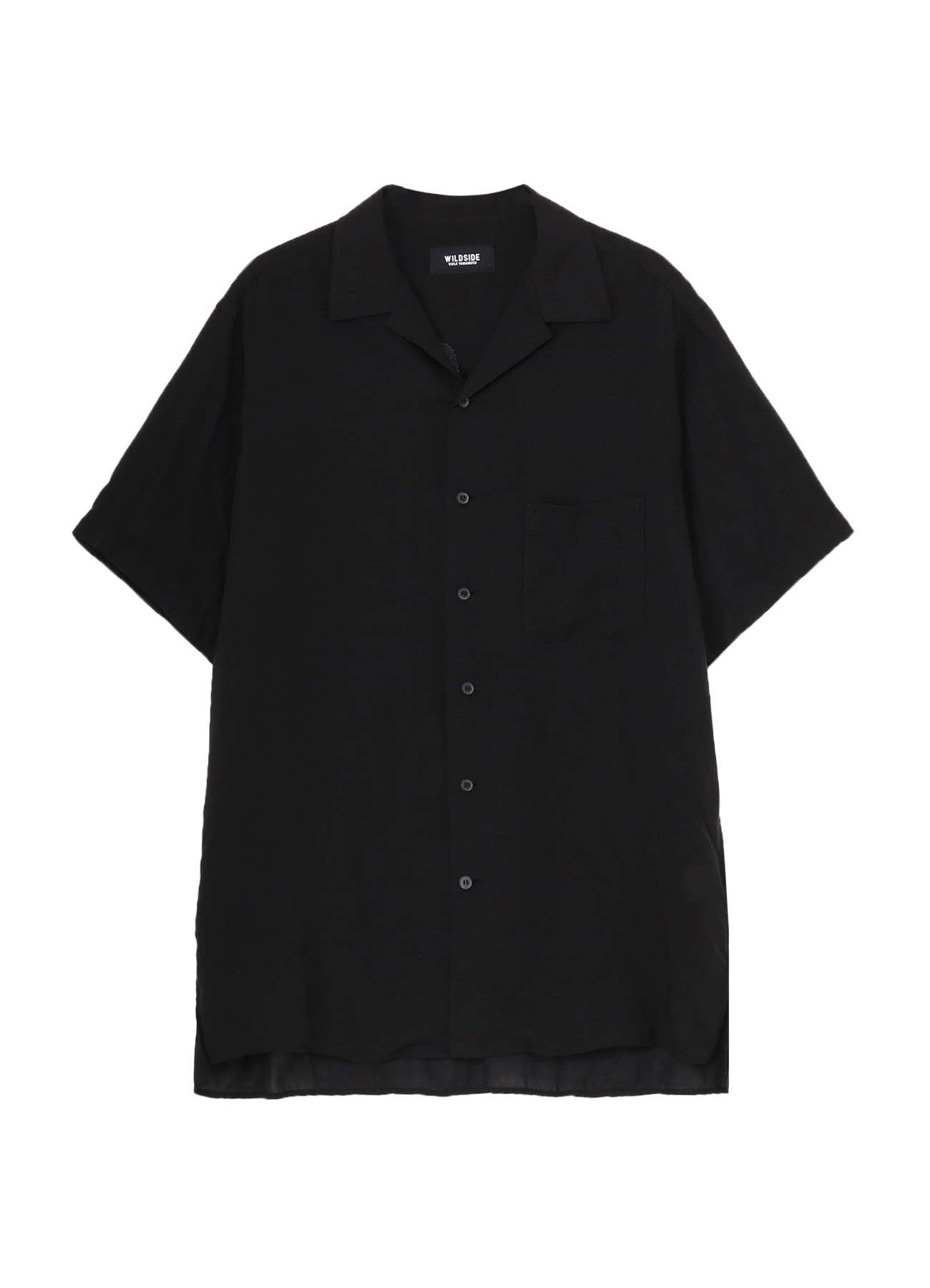 関税込【WILDSIDE】Embroidery Short Sleeve Shirt(Vietnam) Embroidery Short Sleeve Shirt(Vietnam)(FREE SIZE Black