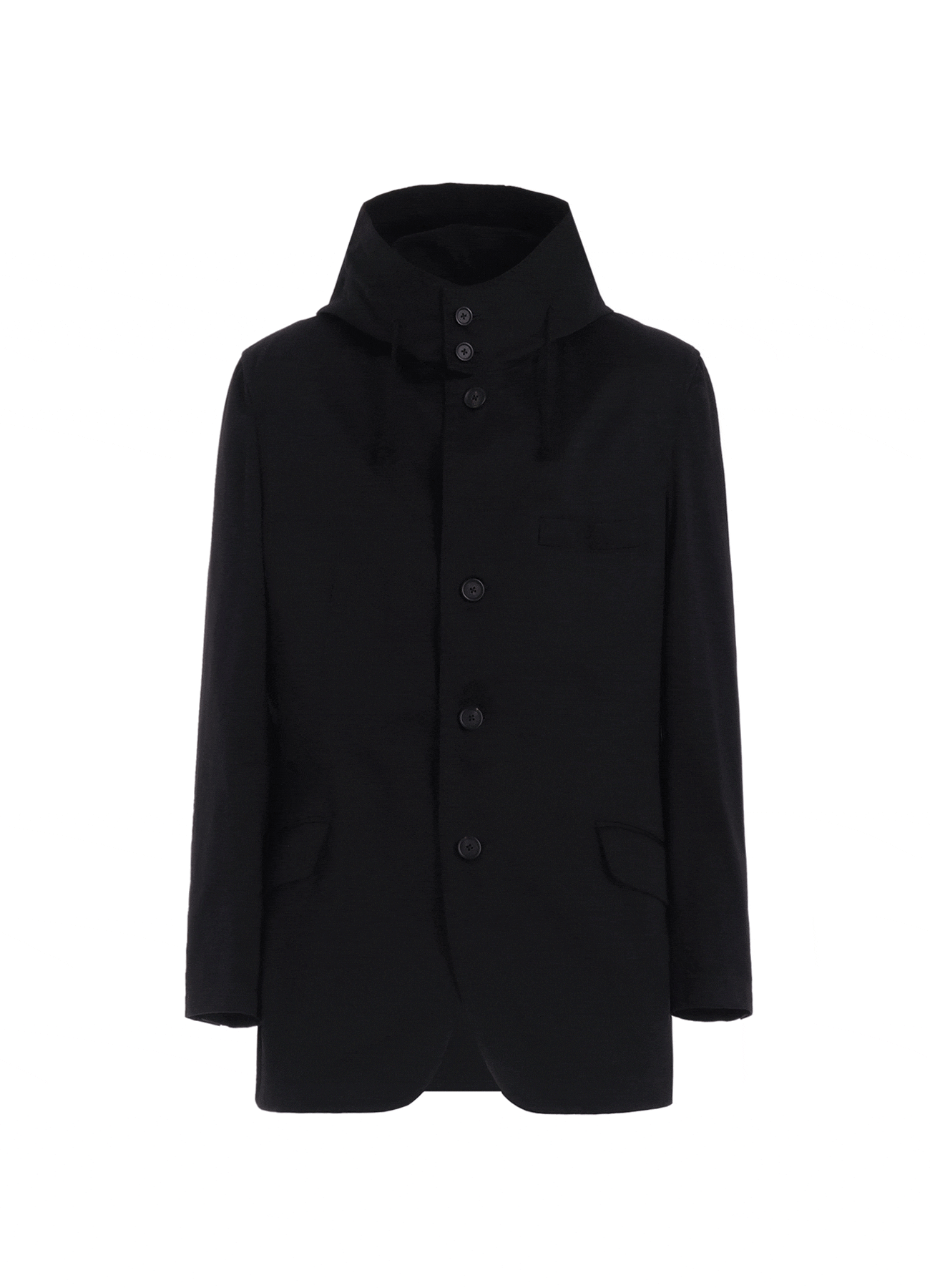 Cotton Chino Hooded Jacket