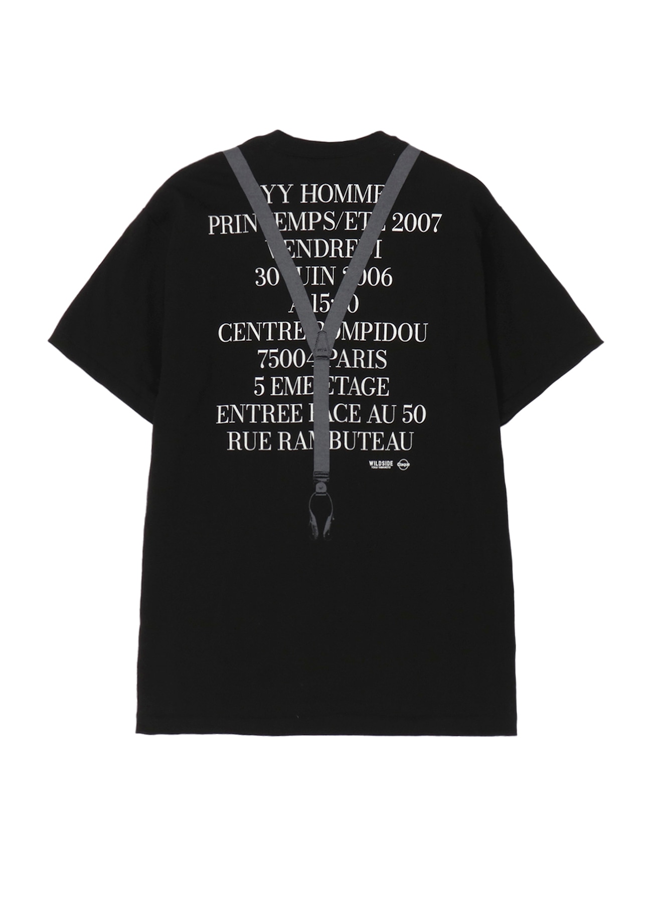 【Yohji Yamamoto】 POUR HOMME INVITATION T-Shirt /Tシャツ Yohji Yamamoto POUR HOMME INVITATION T-Shirt（2007SS）(M