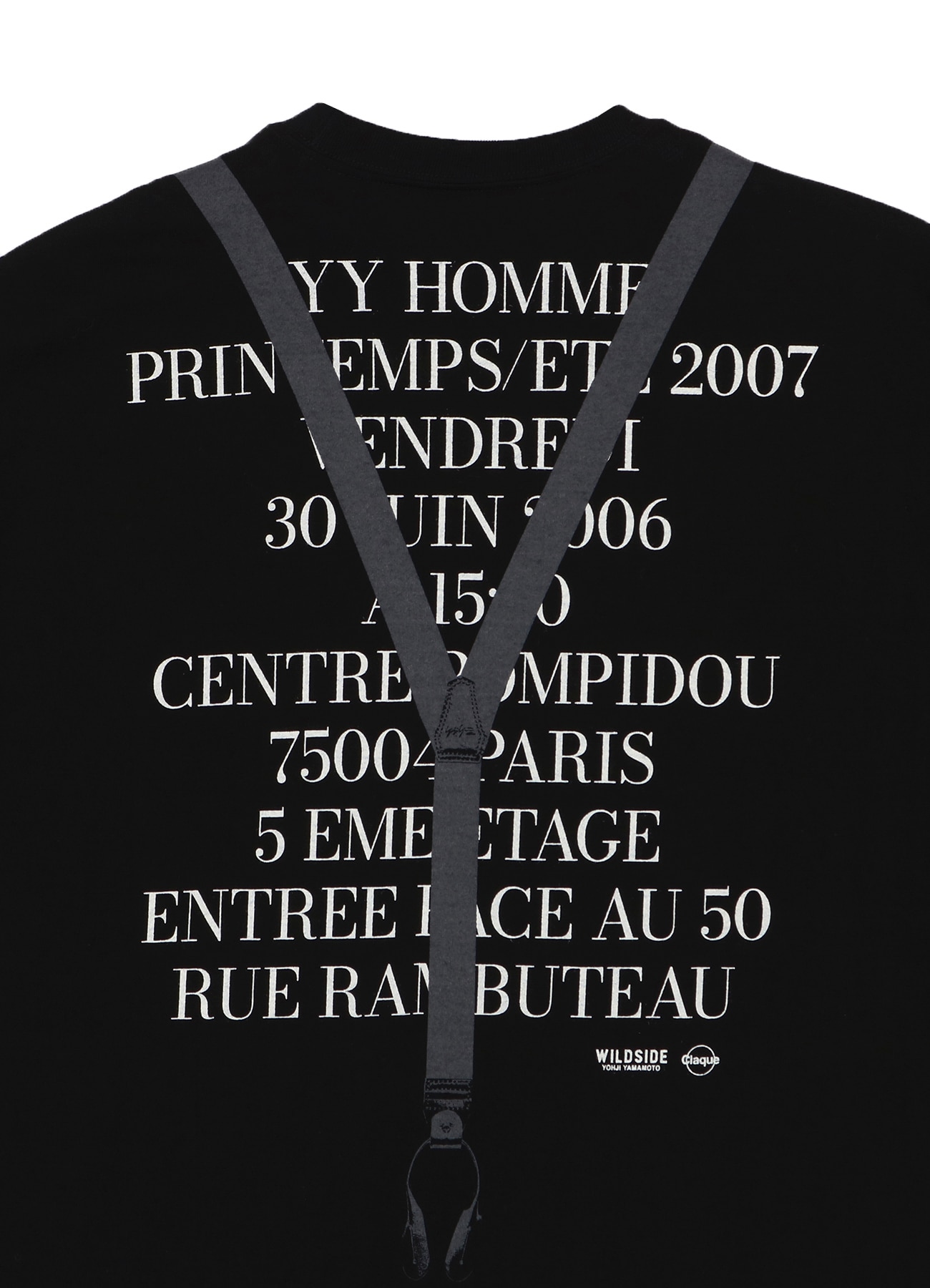 【WILDSIDE YOHJI YAMAMOTO】 POUR HOMME INVITATION Tシャツ Yohji Yamamoto POUR HOMME INVITATION T-Shirt（2012-13AW）(M