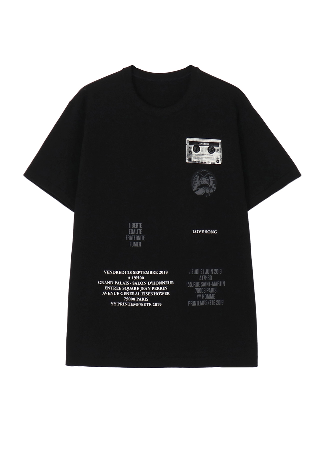 Yohji Yamamoto POUR HOMME INVITATION T-Shirt（2019SS）(L