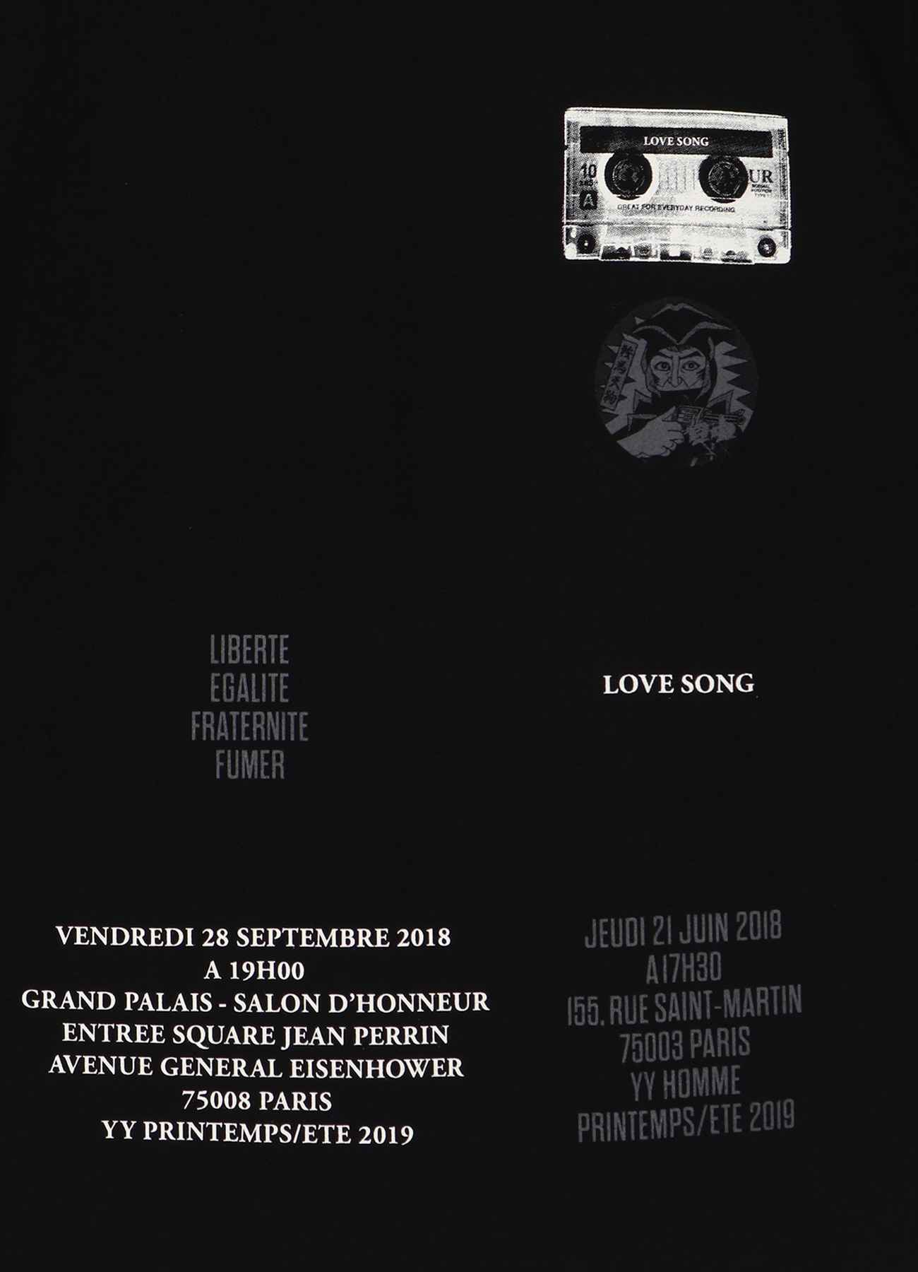 Yohji Yamamoto POUR HOMME  INVITATION T-Shirt（2019SS）_6