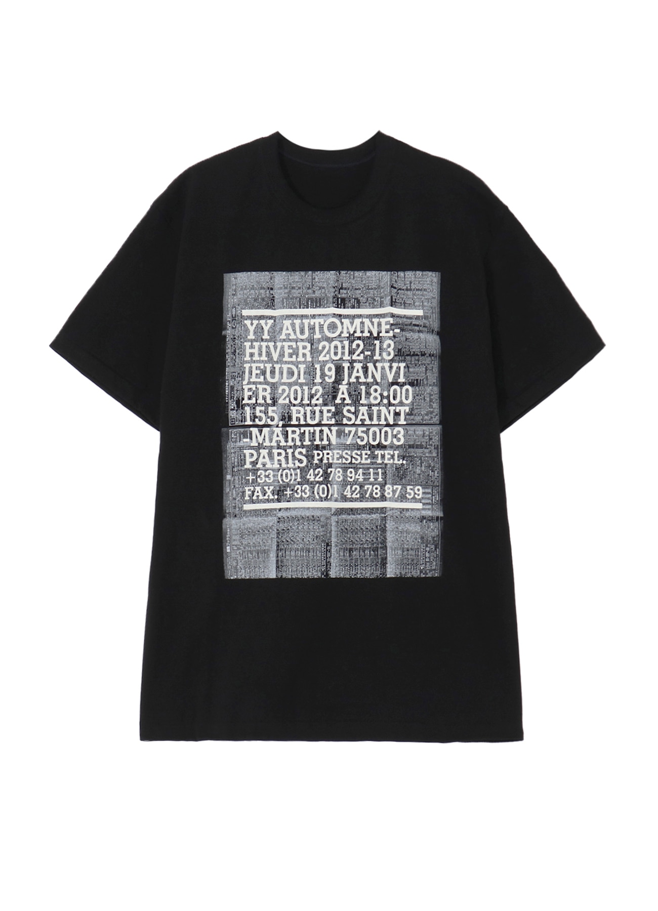 【WILDSIDE YOHJI YAMAMOTO】POUR HOMME INVITATION T-Shirt Yohji Yamamoto POUR HOMME INVITATION T-Shirt（2007SS）(M