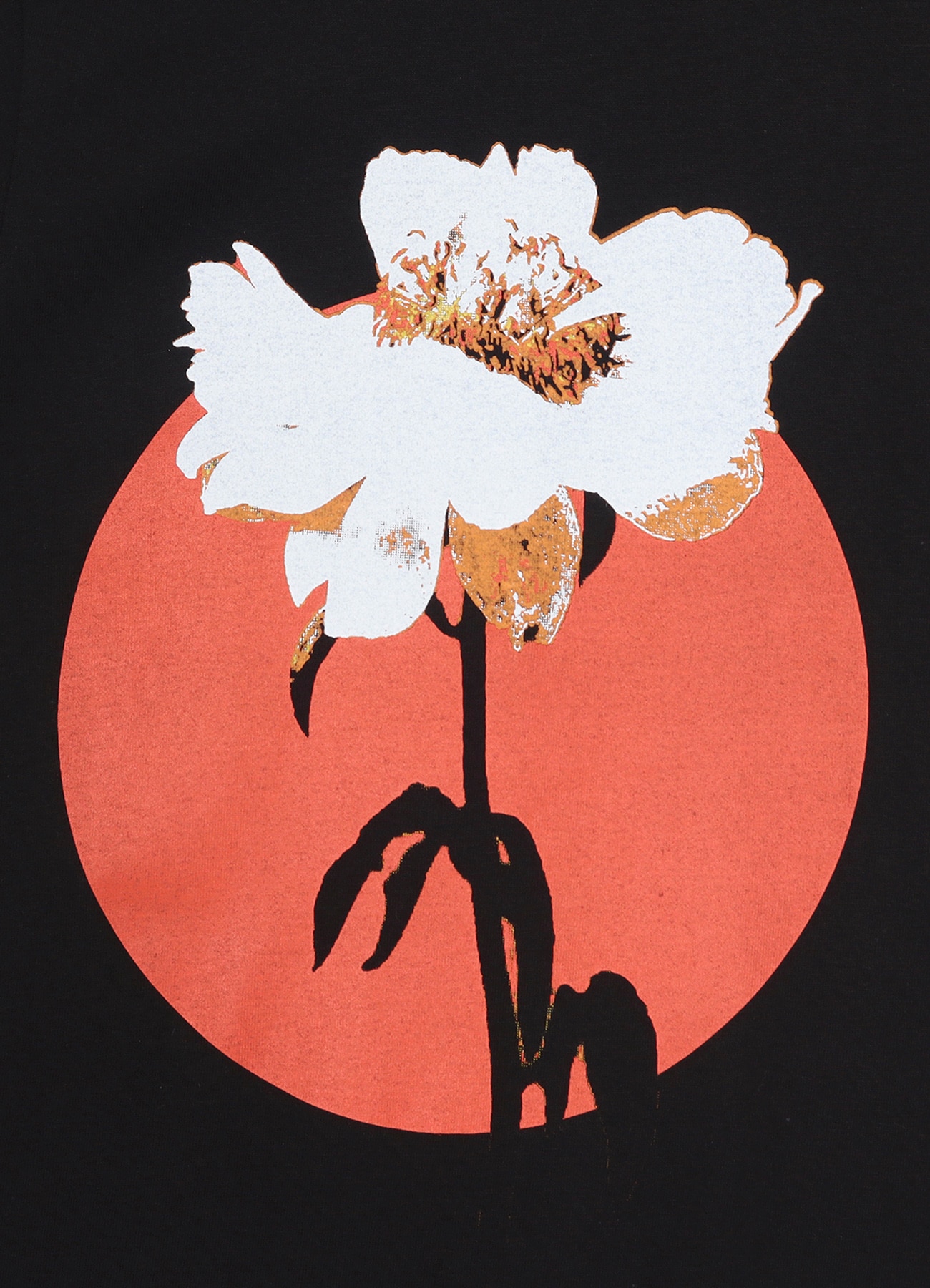 Red Circle Flower T-shirt_6