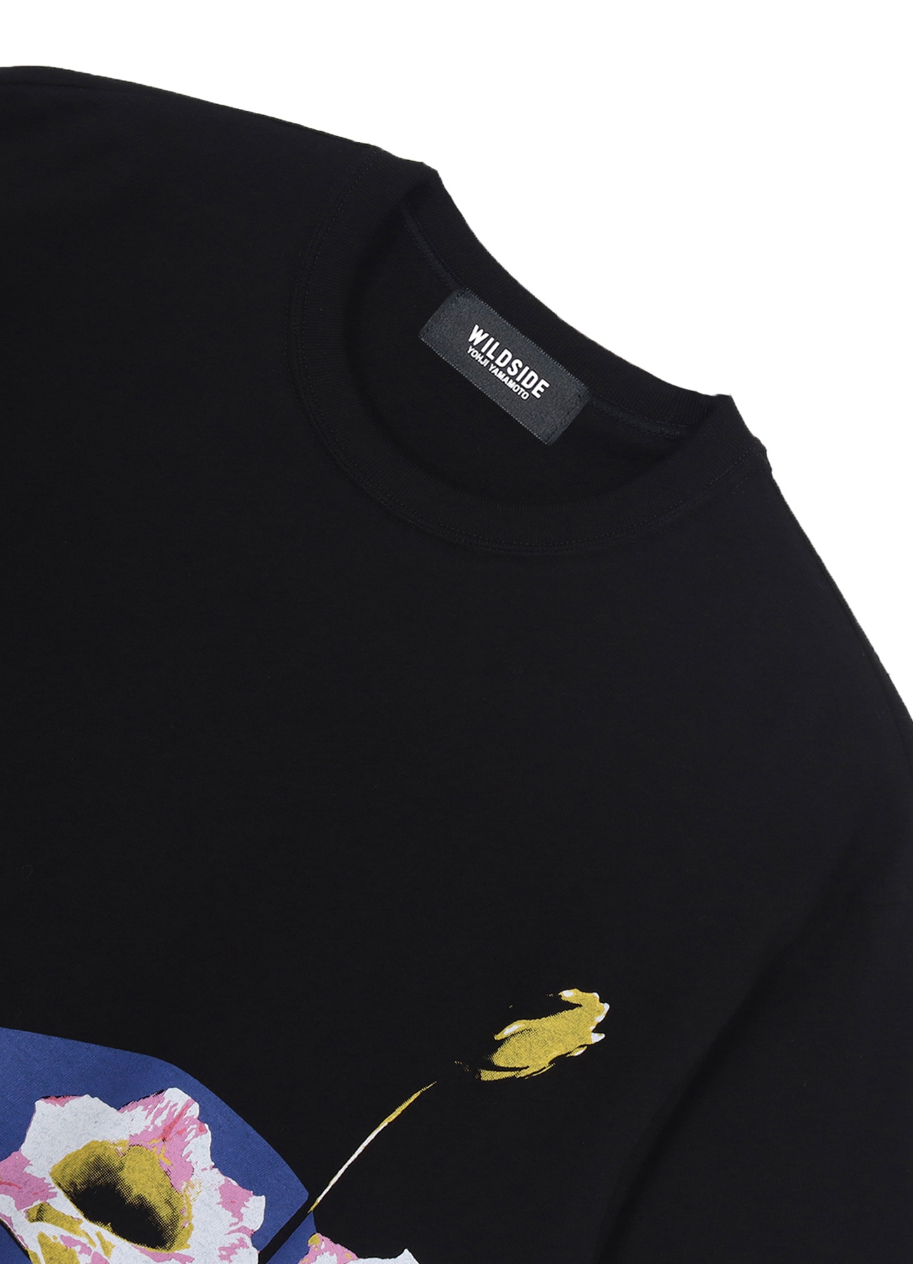 Blue Circle Flower T-shirt_3