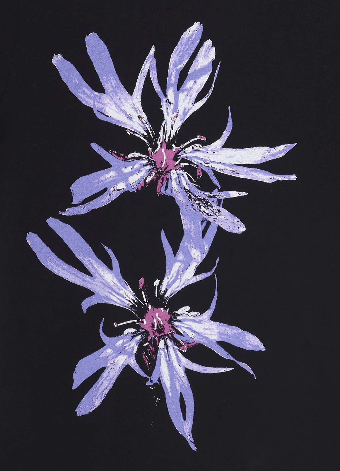 Blue Flower T-shirt(M Black): YOHJI YAMAMOTO｜WILDSIDE YOHJI