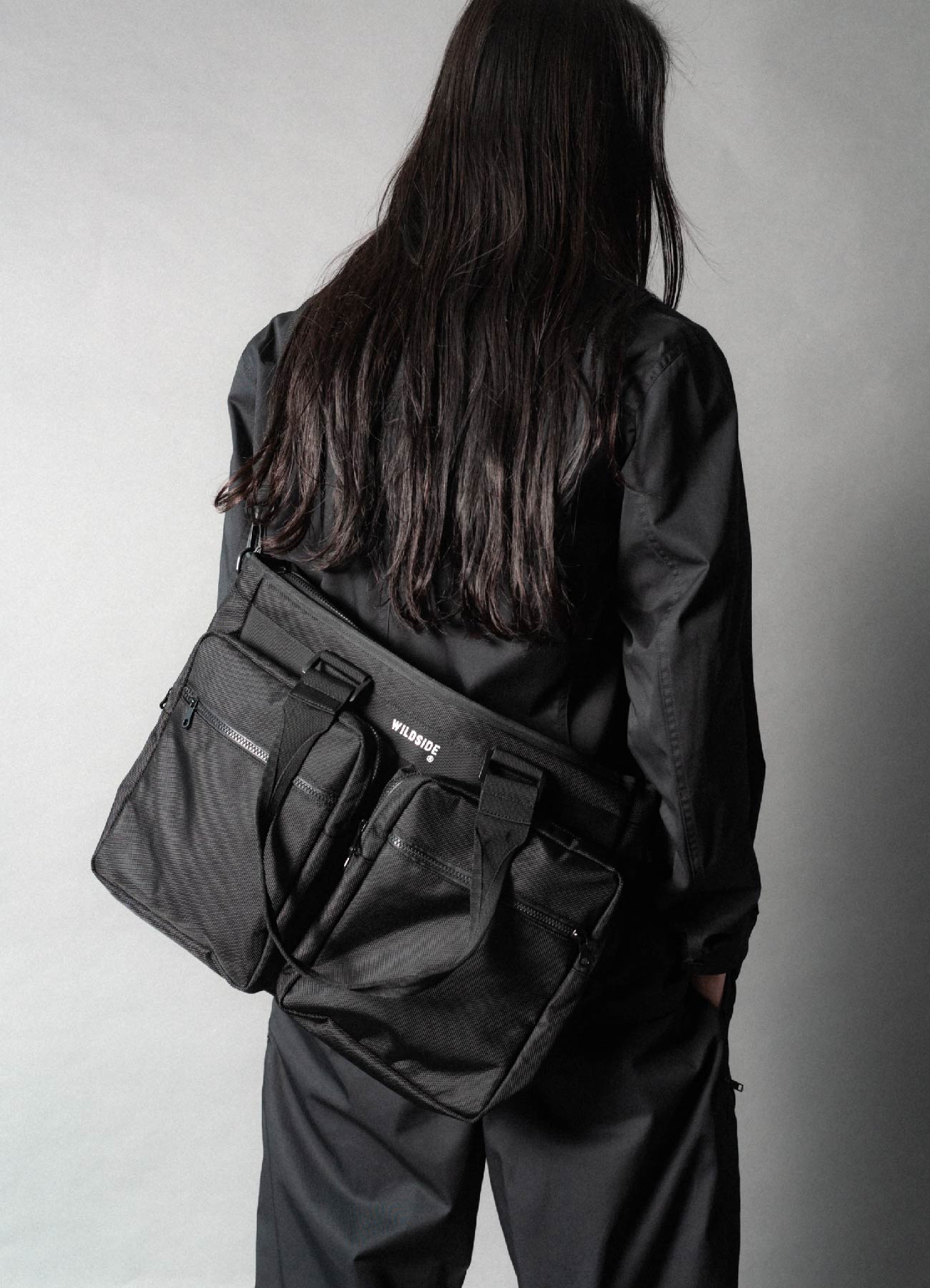 WILDSIDE 2WAY TOTE BAG(FREE SIZE BLACK): YOHJI YAMAMOTO