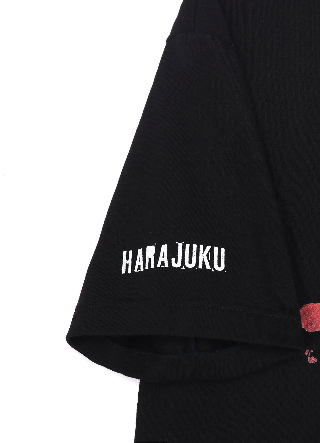 HARAJUKU Cat and Flower SS T-shirt