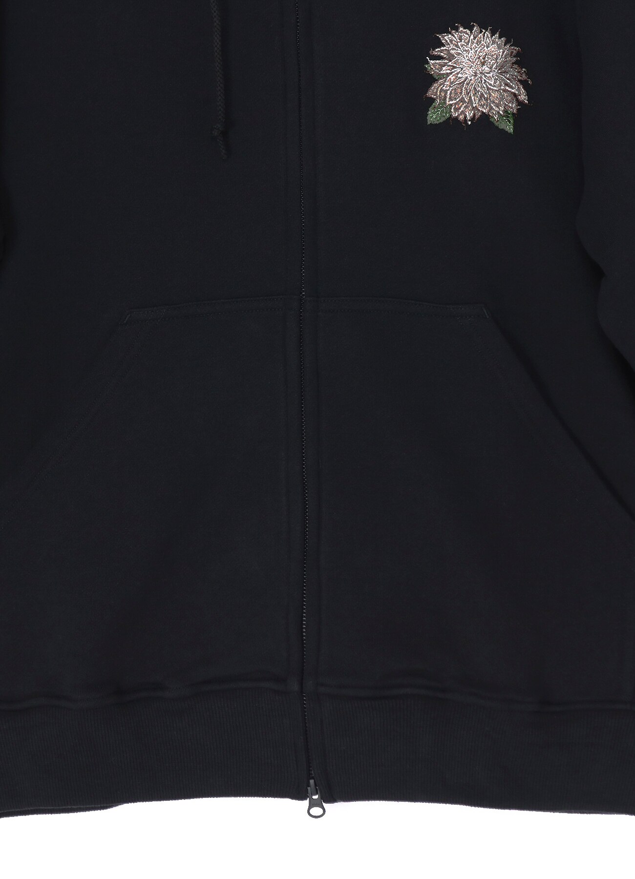 Embroidery Dahlia Zip Hoodie_7