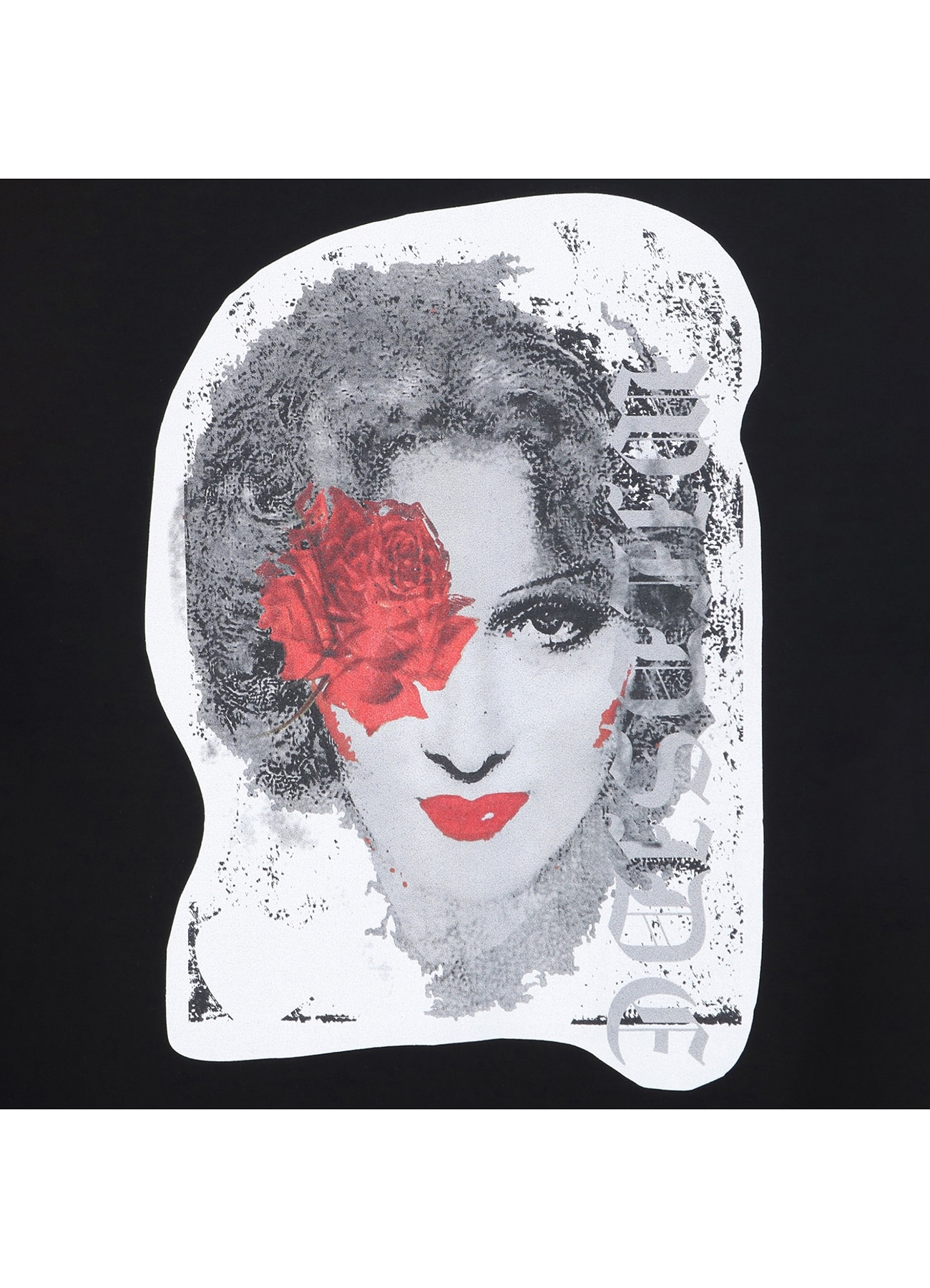 Portrait Black T-shirt (Rose)_6