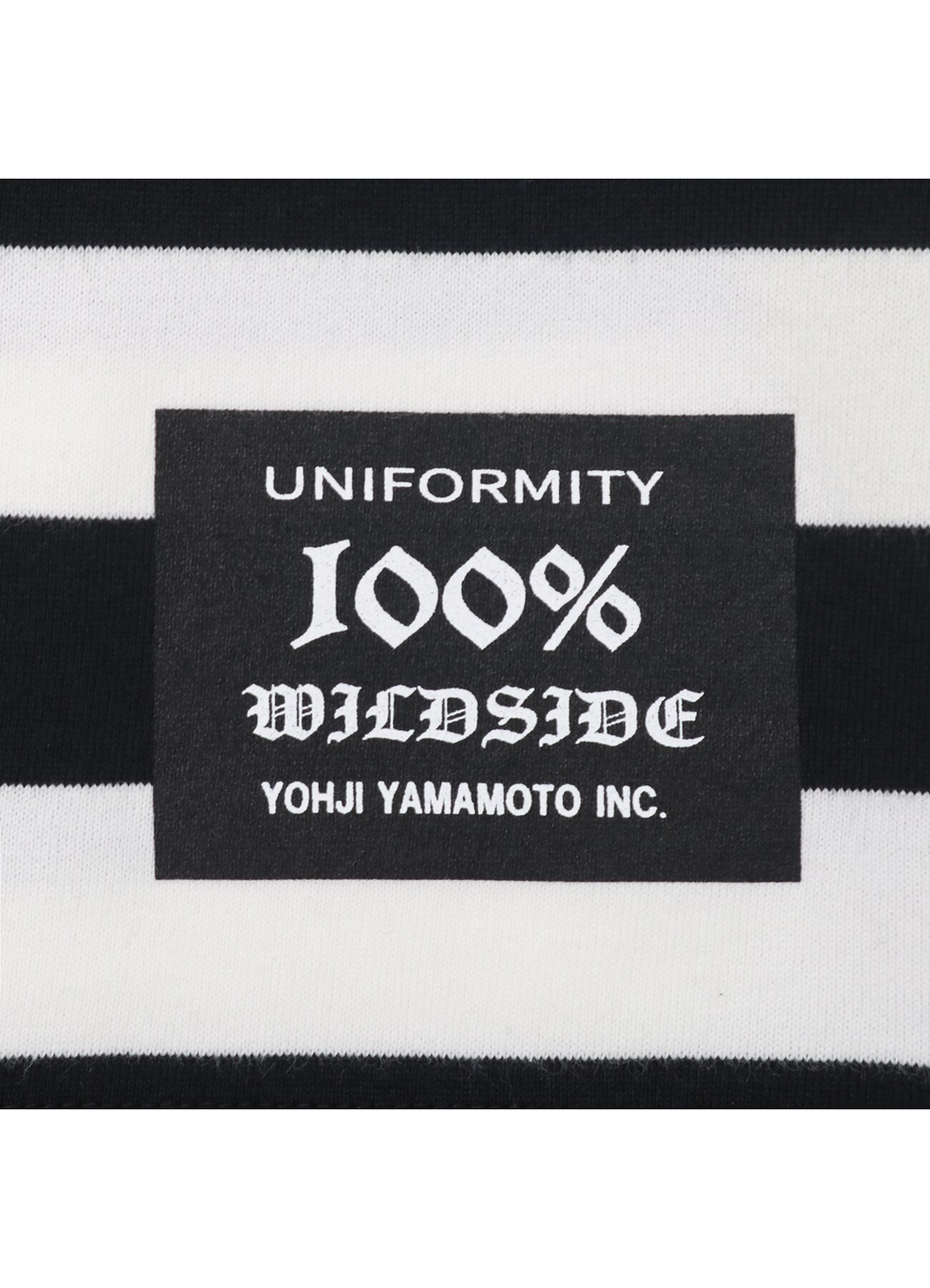 Portrait Border T-shirt (Masquer)(M BLACKxWHITE): YOHJI YAMAMOTO